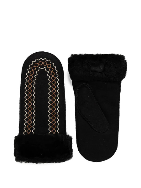  Ugg Atherson Embroidered Gloves - Black 