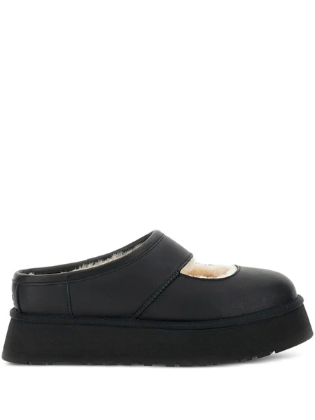  Ugg Bea Platform Leather Mules - Black 