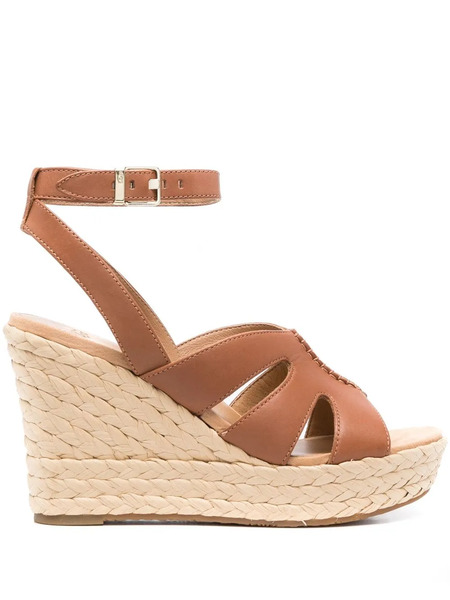  Ugg Braided-wedge Heeled Espadrilles - Brown 