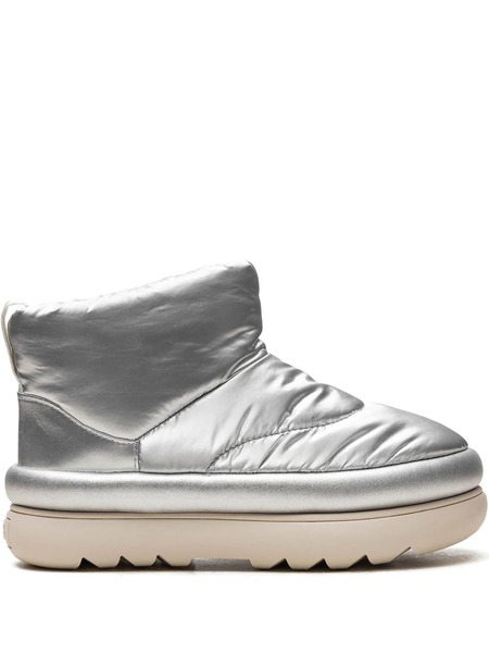  Ugg Classic Maxi Mini metallic Silver Boots 