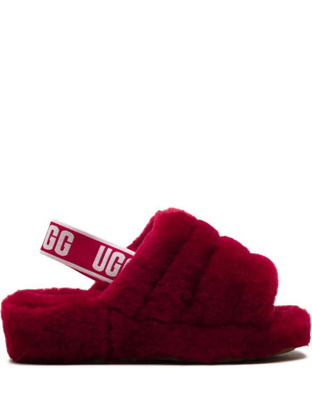  Ugg Fluff Yeah red Slippers 