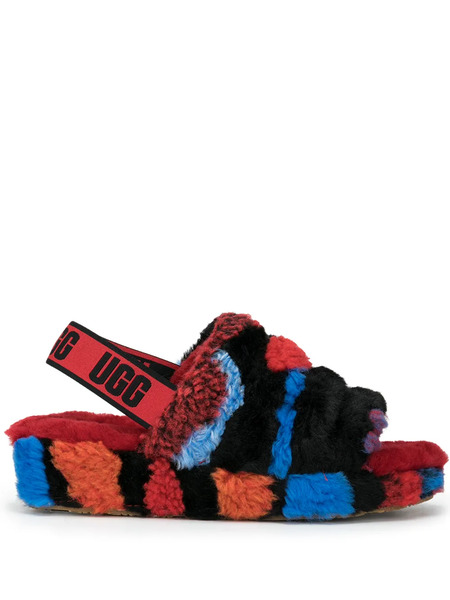  Ugg Fluff Yeah Slides - Red 