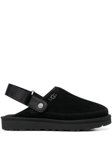  Ugg Goldencoast Suede Clogs - Black 