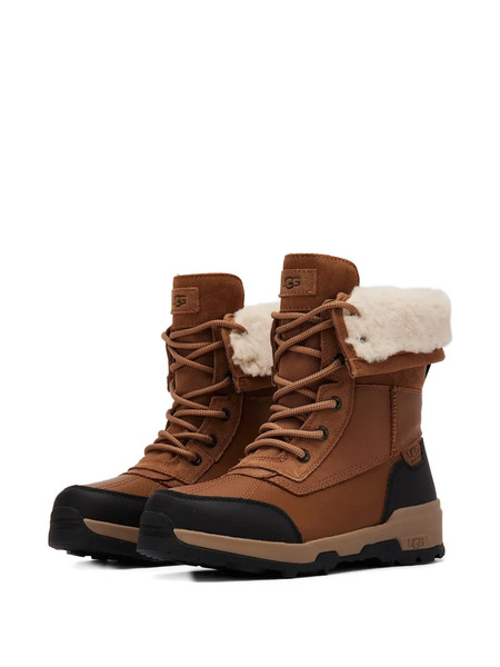  Ugg Kids Adirondack Lace-up Shearling Boots - Brown 