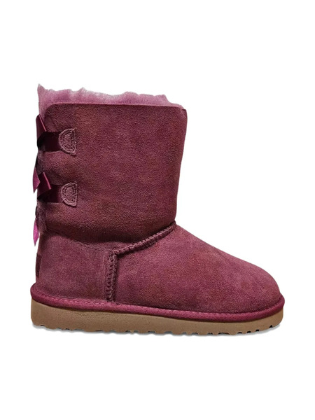  Ugg Kids Bailey Bow burgundy Boots - Red 