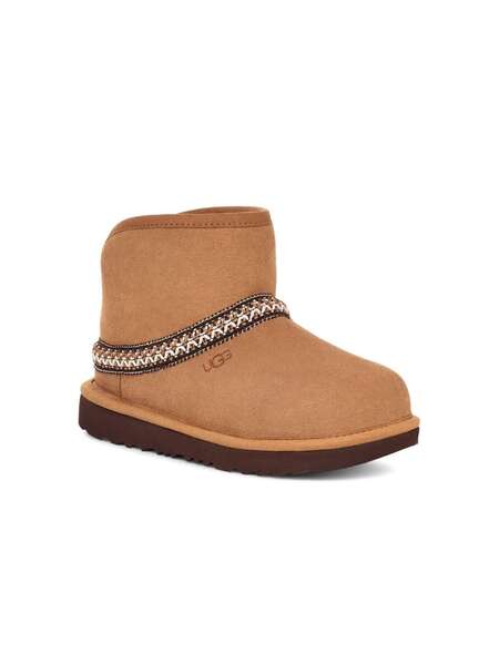  Ugg Kids Classic Mini Crescent Boots - Brown 