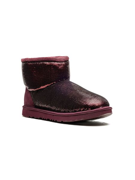  Ugg Kids Classic Mini mirror Ball Boots - Red 