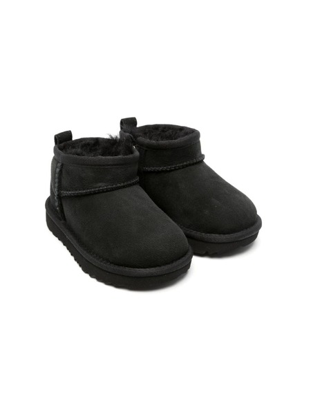  Ugg Kids Classic Ultra Mini Suede Boots - Black 