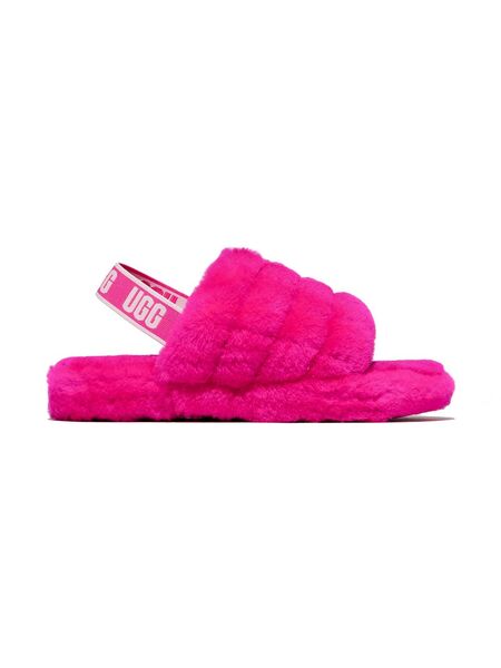  Ugg Kids Fluff Yeah Shearling Slides - Pink 