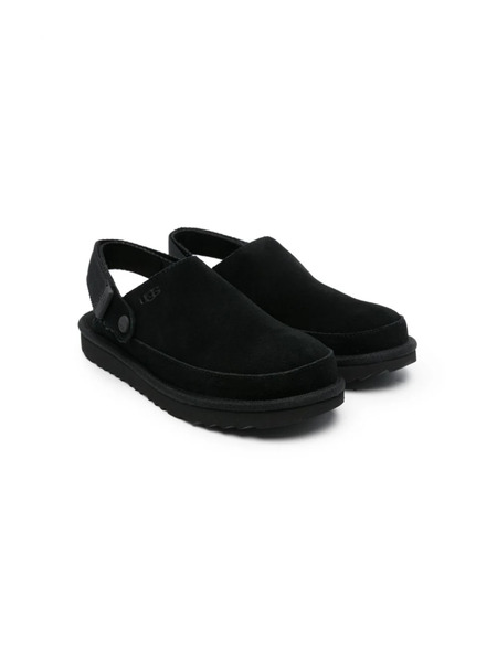  Ugg Kids Goldenstar Suede Clogs - Black 