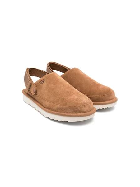  Ugg Kids Goldenstar Suede Clogs - Brown 