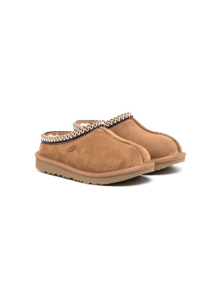  Ugg Kids Logo-debossed Wool Blend Slippers - Brown 