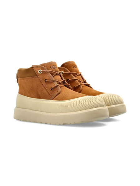  Ugg Kids Neumel Lace-up Panelled Boot - Brown 