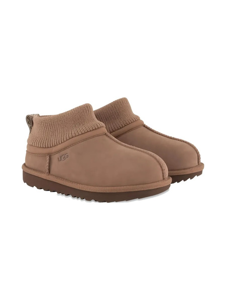  Ugg Kids Ribbed-cuff Slip-on Boots - Neutrals 