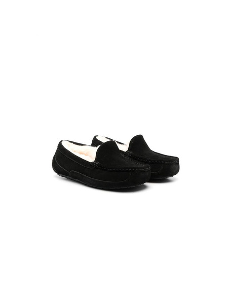  Ugg Kids Shearling-lined Suede Loafers - Black 