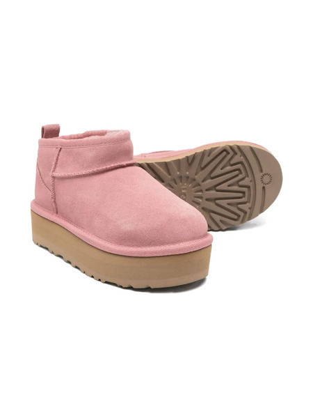  Ugg Kids Suede Platform Boots - Pink 