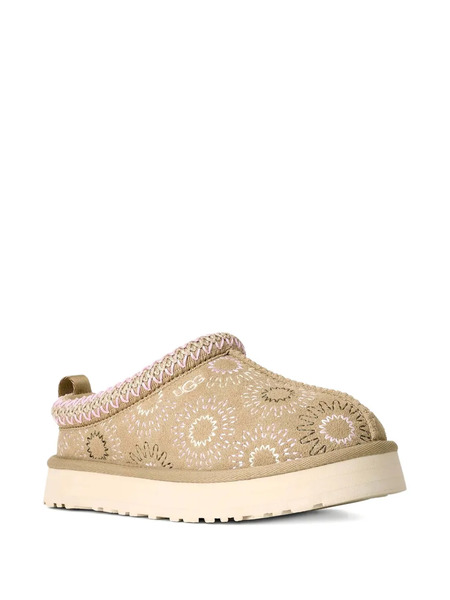  Ugg Kids Tazz Sun Stitch Patterned Slippers - Neutrals 