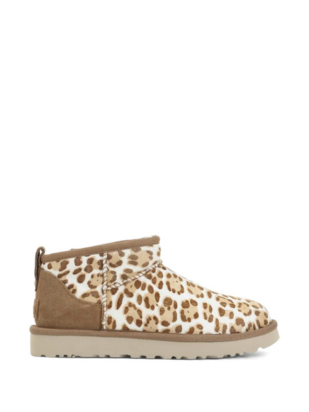  Ugg Leopard Print Mini Boots - Neutrals 