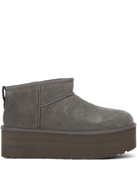  Ugg 51mm Platform Suede Boots - Grey 