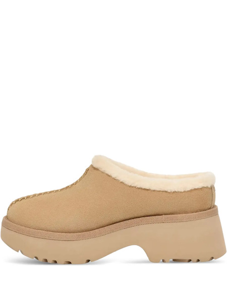  Ugg New Heights Fluffy-trim Mules - Neutrals 