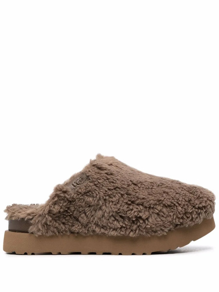  Ugg Platform Shearling Slippers - Brown 