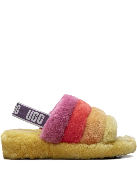  Ugg Rainbow Strap Shoes - Yellow 