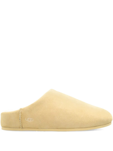  Ugg Sheepskin-lining Flat-sole Mules - Yellow 