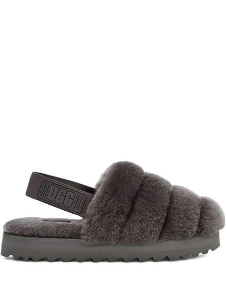  Ugg Super Fluff grey Slippers 