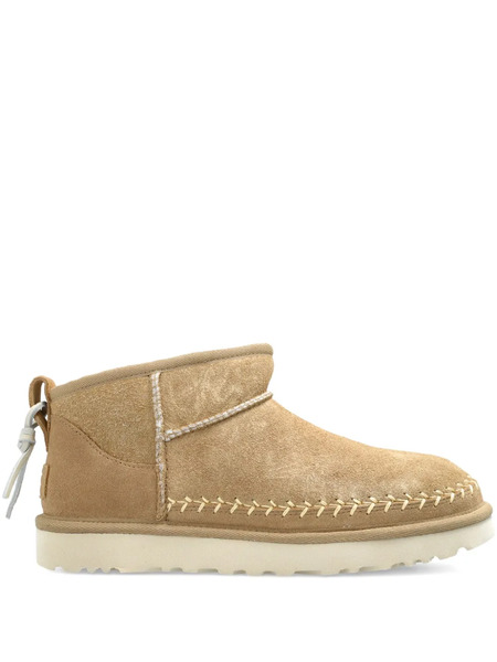  Ugg Ultra Mini Stitched Boots - Neutrals 