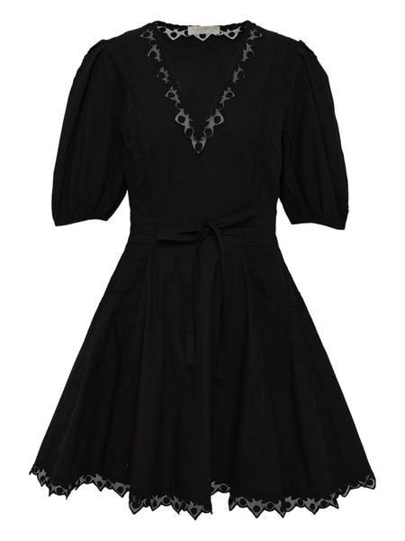  Ulla Johnson  Short-sleeve Mini Dress - Black 