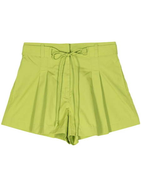  Ulla Johnson Drawstring Cotton Shorts - Green 
