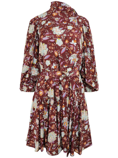  Ulla Johnson Lula Floral-print Minidress - Red 