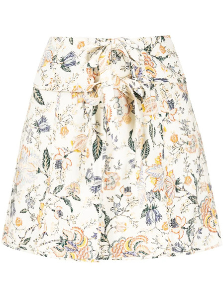  Ulla Johnson Quilted Silk Miniskirt - Neutrals 