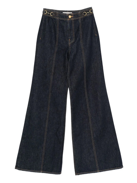  Ulla Johnson Trimmed Jeans - Blue 