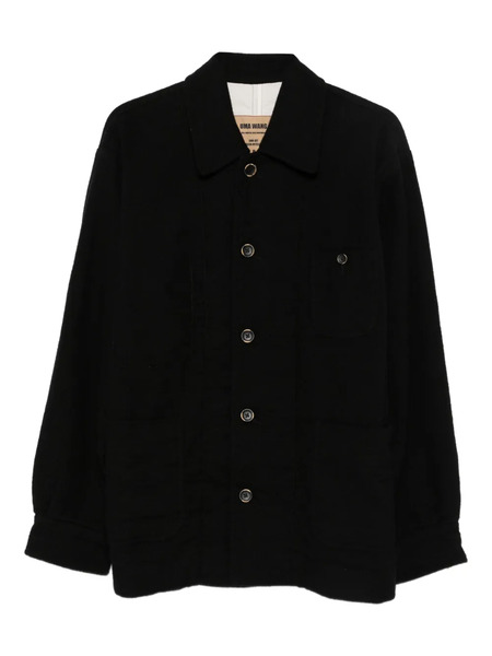  Uma Wang Button-fastening Patch-pocket Jacket - Black 