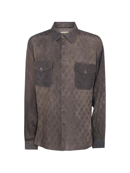  Uma Wang Buttoned Diamond Shirt - Brown 