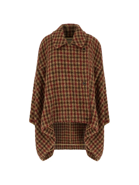  Uma Wang Checked-pattern Coat - Neutrals 