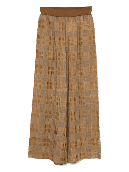  Uma Wang Checked Trousers - Brown 