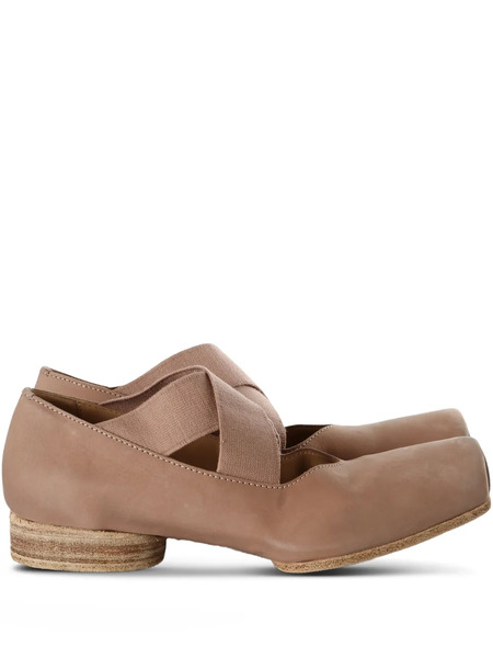  Uma Wang Crossover-strap Ballet Flats - Neutrals 