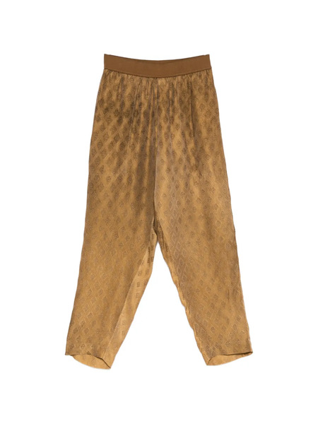  Uma Wang Diamond-pattern Trousers - Brown 