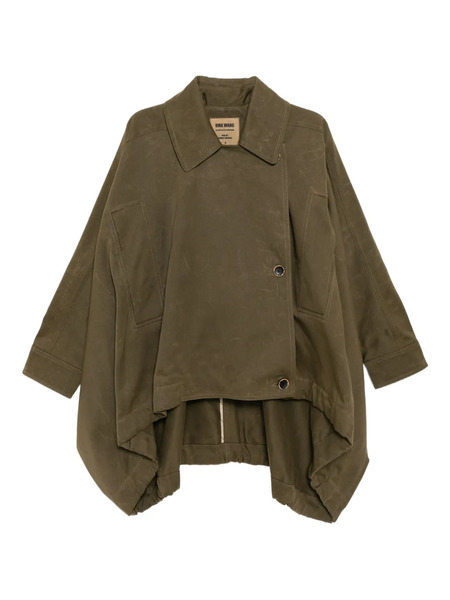  Uma Wang Double-breasted Asymmetric Jacket - Green 