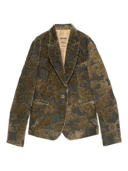  Uma Wang Floral-pattern Blazer - Grey 