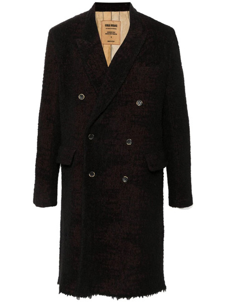  Uma Wang Frayed Coat - Black 