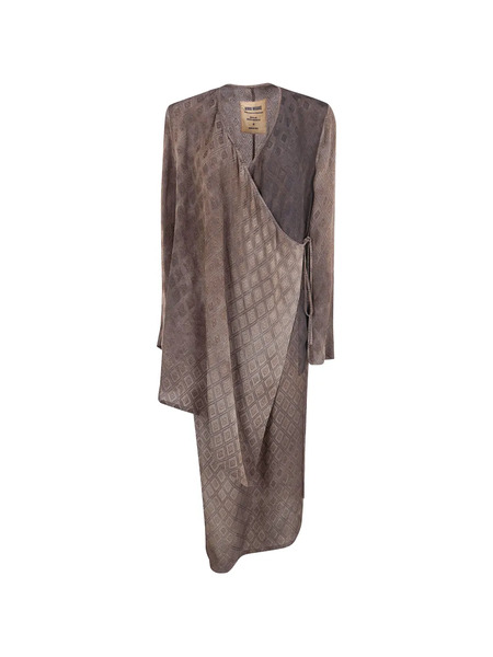  Uma Wang Geomtetric-pattern Coat - Brown 