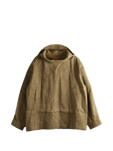  Uma Wang Justo Hooded Jacket - Brown 