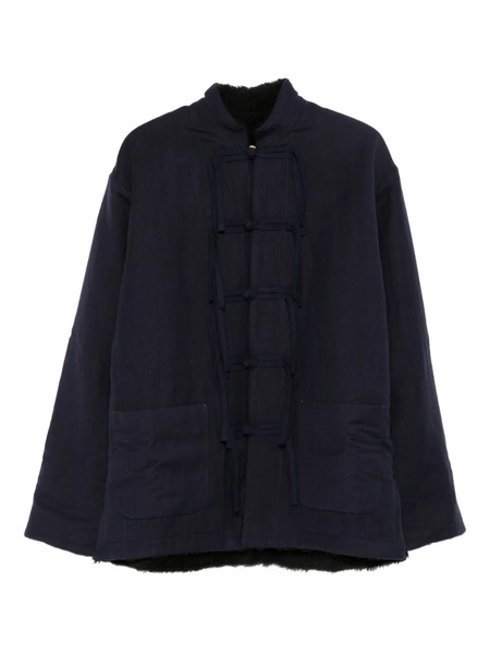  Uma Wang Knotted-front Jacket - Blue 