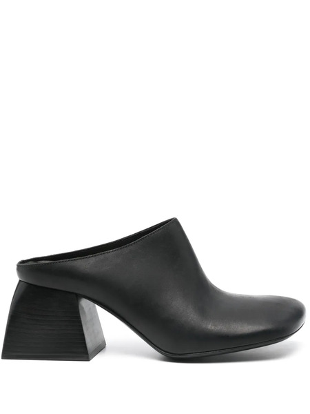  Uma Wang Leather Mules - Black 