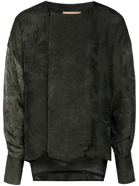  Uma Wang Patterned-jacquard Shirt - Green 