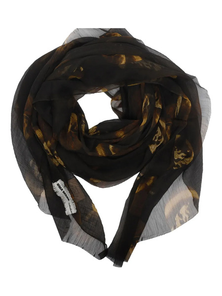  Uma Wang Patterned Scarf - Brown 
