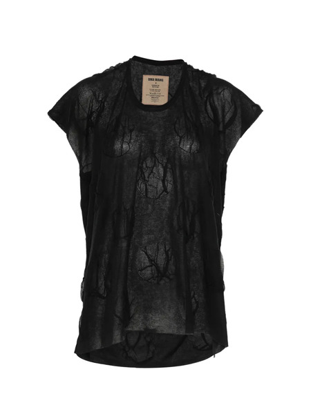  Uma Wang Patterned Short-sleeve Top - Black 